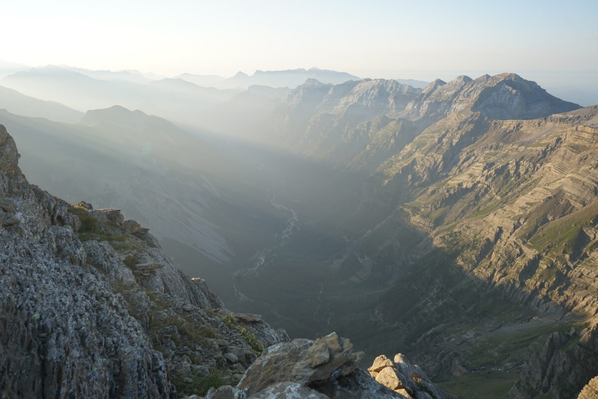 Vallée de Pineta depuis le pic de Pinède