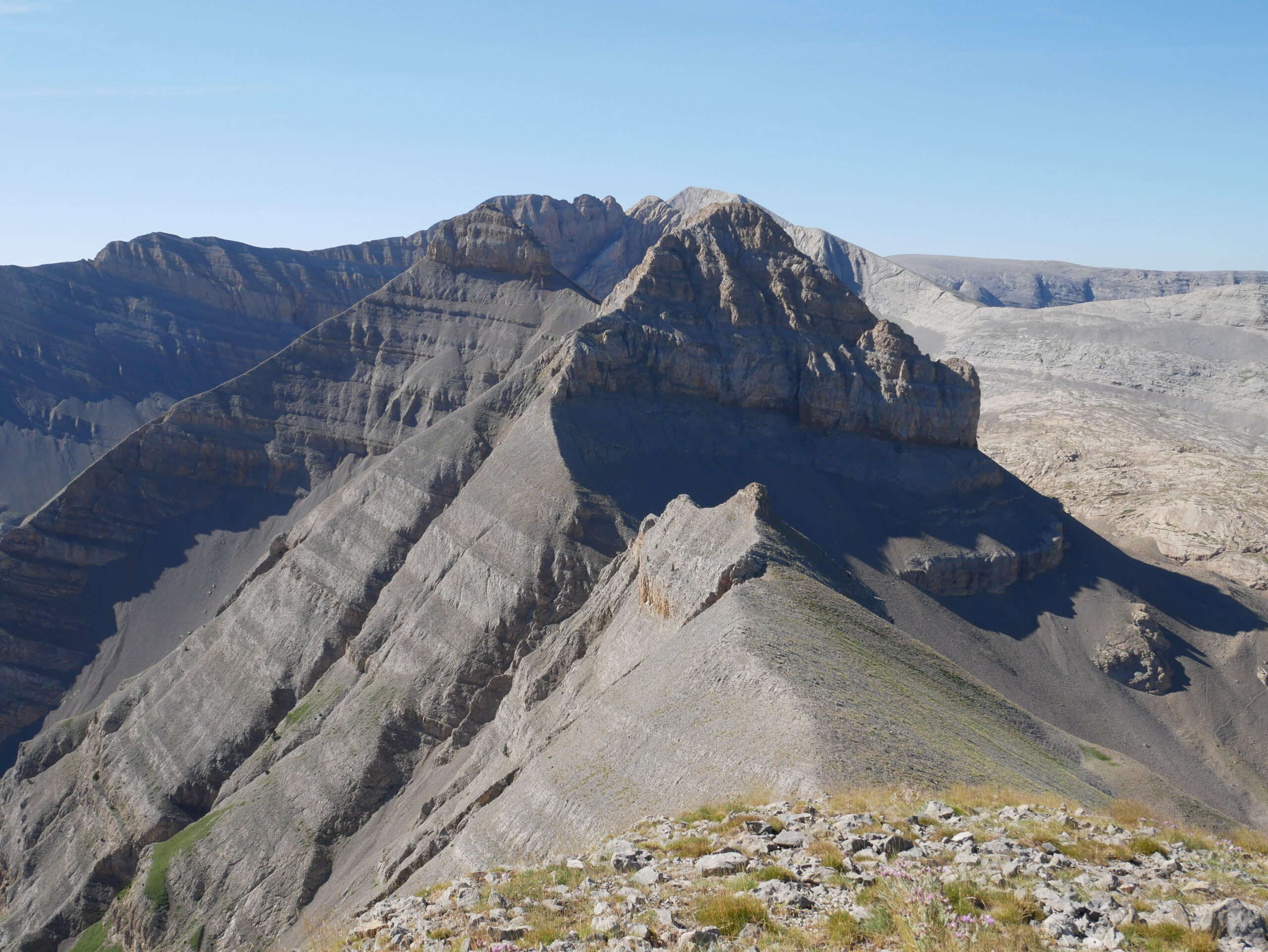 Puntons Royos et peña de la Una depuis peña es Litas