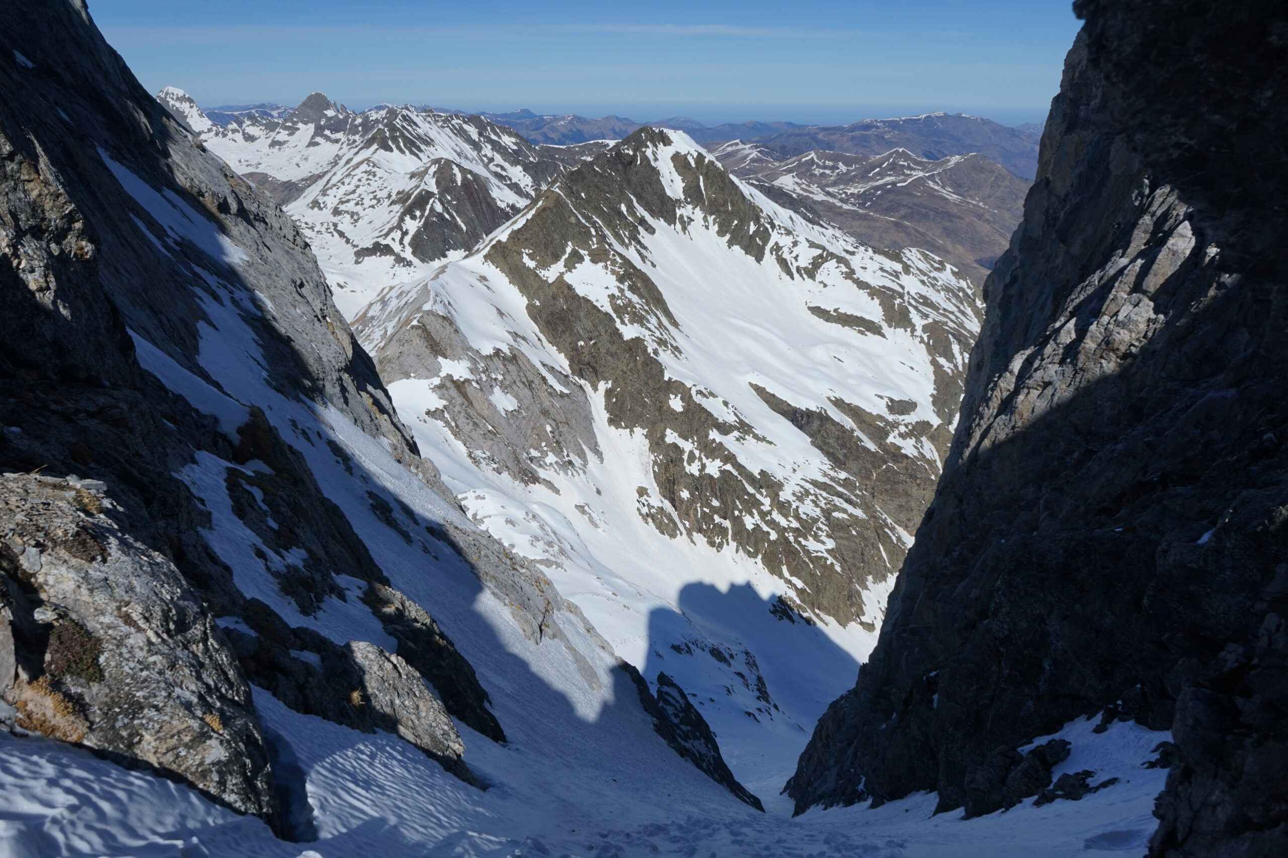 À l'entrée du couloir NO de la Forcanada
