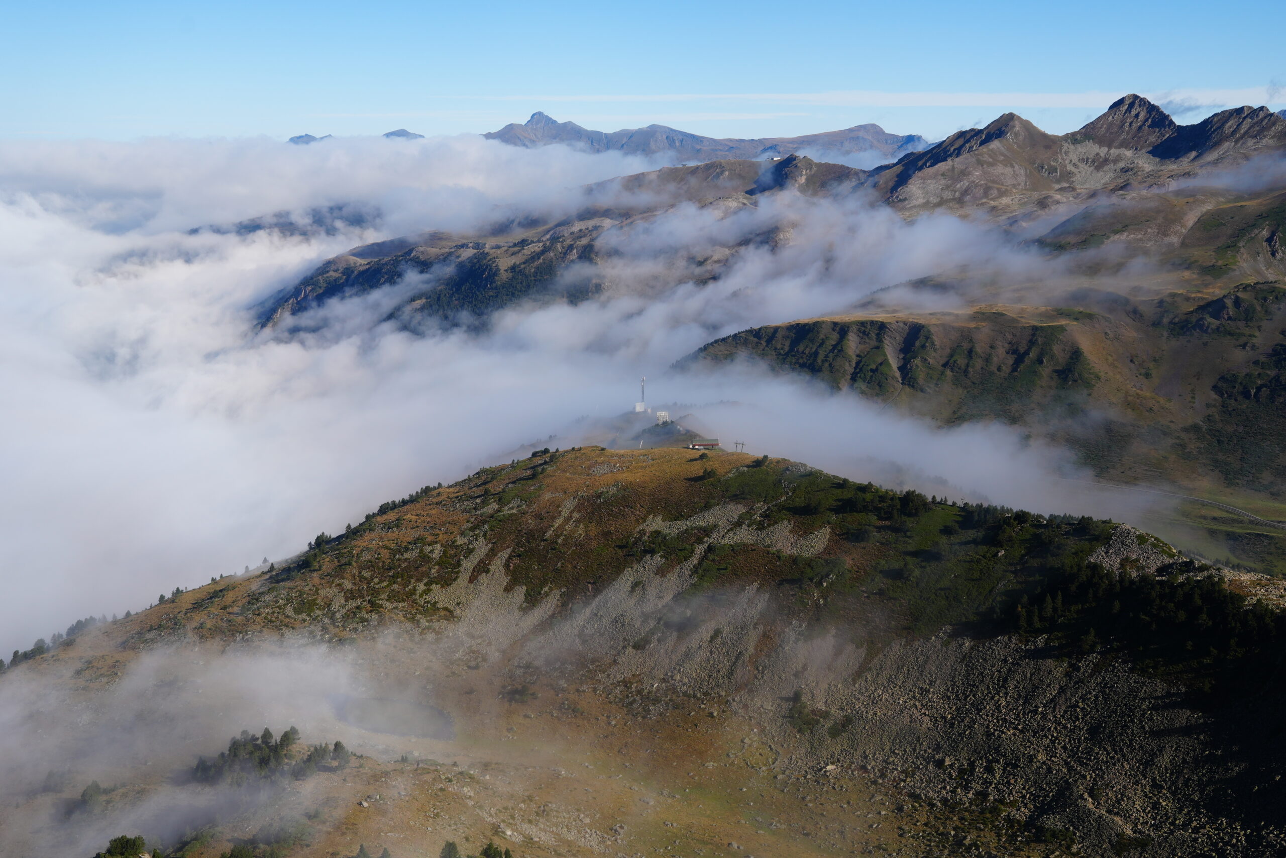 Port de la Bonaigua dans les nuages