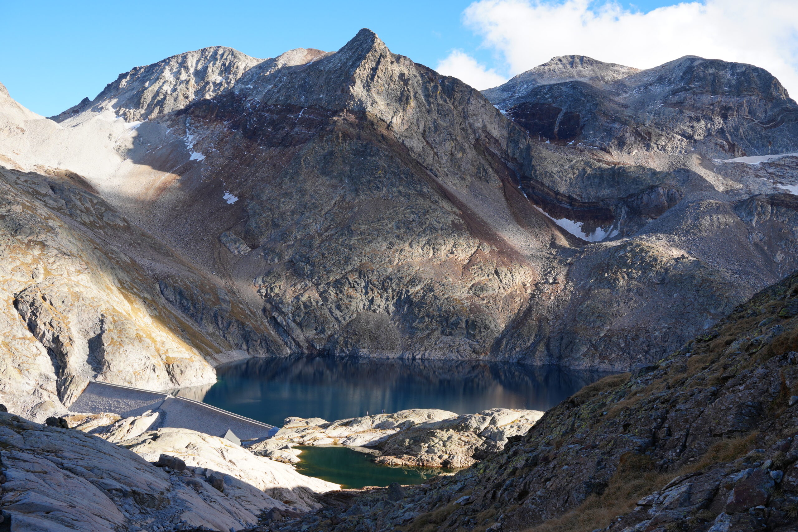 Juste au-dessus du refuge du Portillon