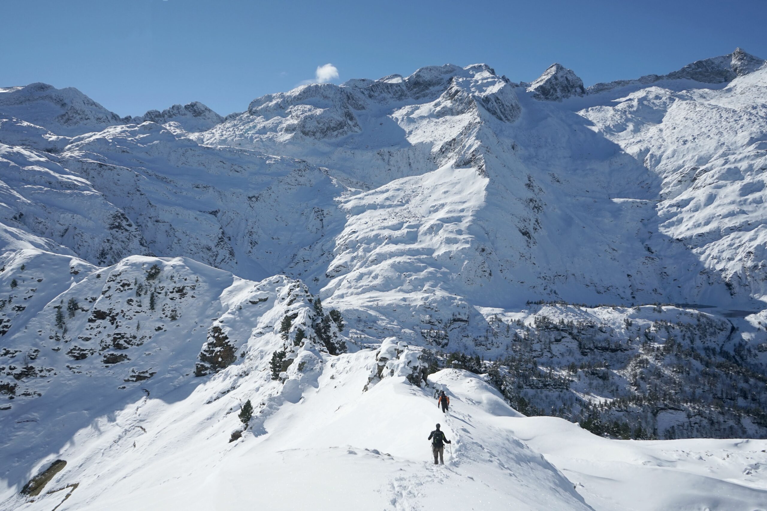 Descente du mont du Lys