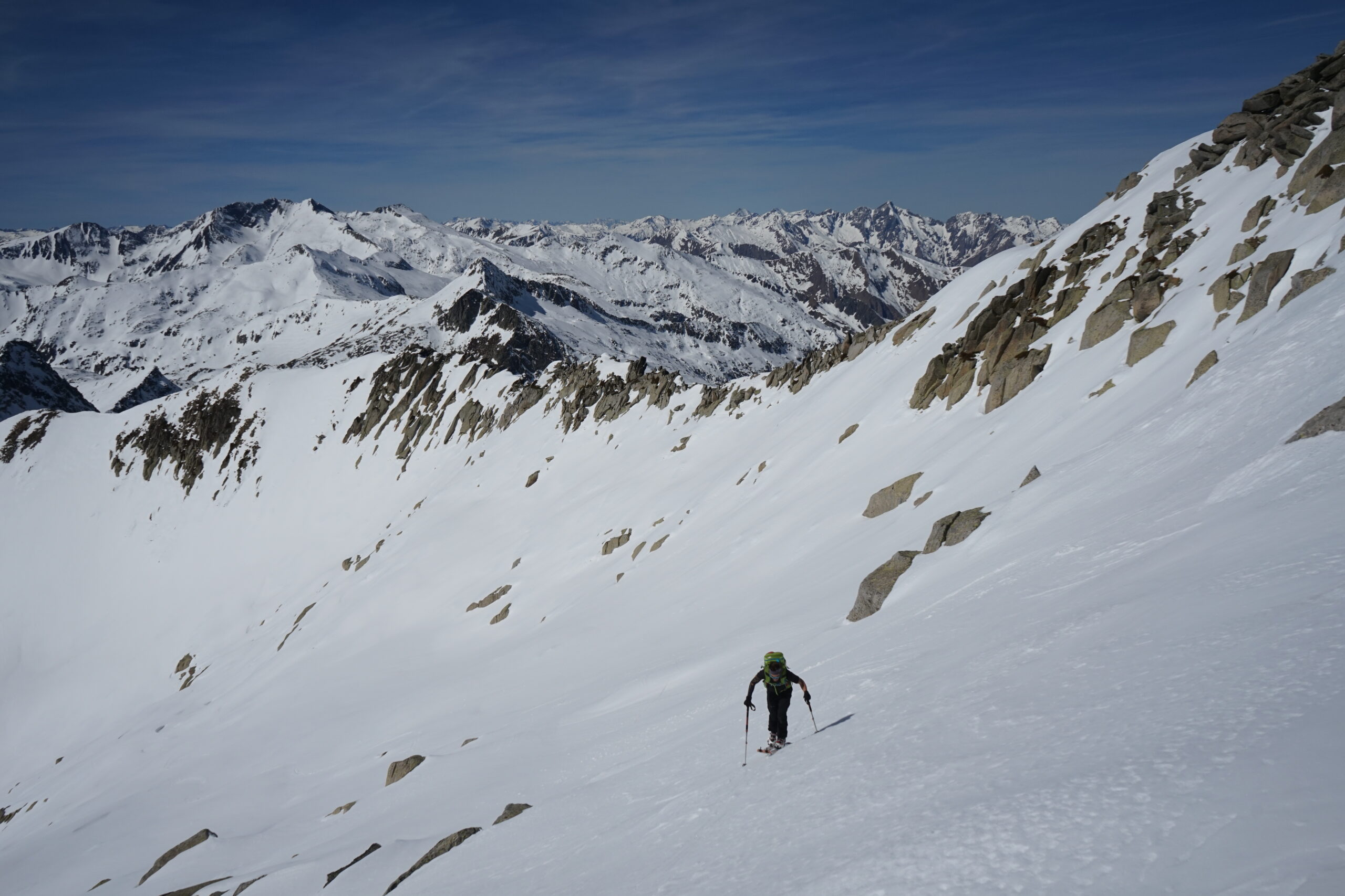 Arrivée aux abords du sommet