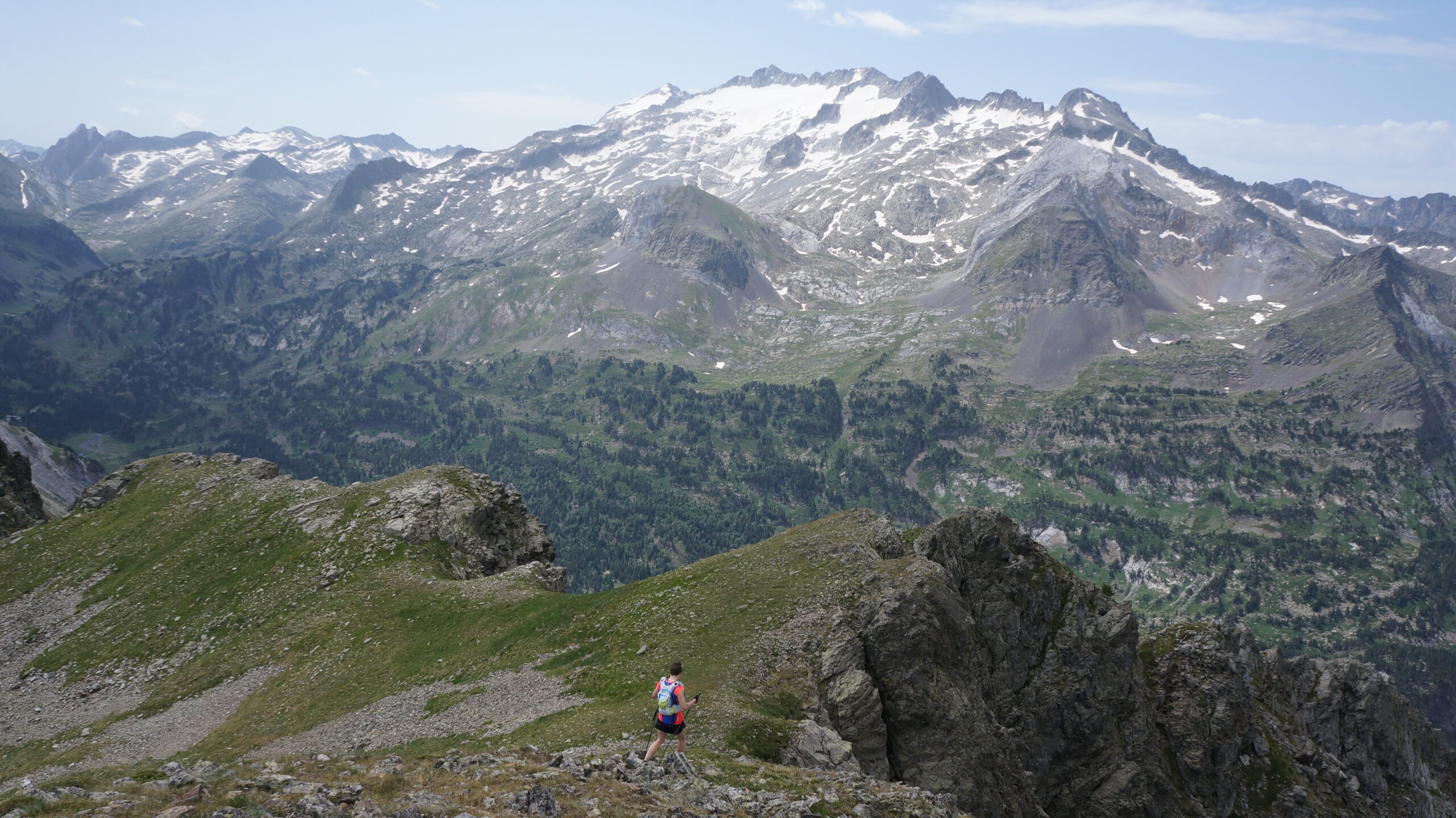 Massif de l'Aneto depuis le pic de la Montagnette