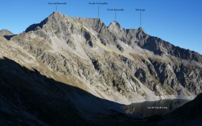 Turon de Néouvielle (3035 m) – Pic des 3 Conseillers (3039 m) depuis Cap de Long